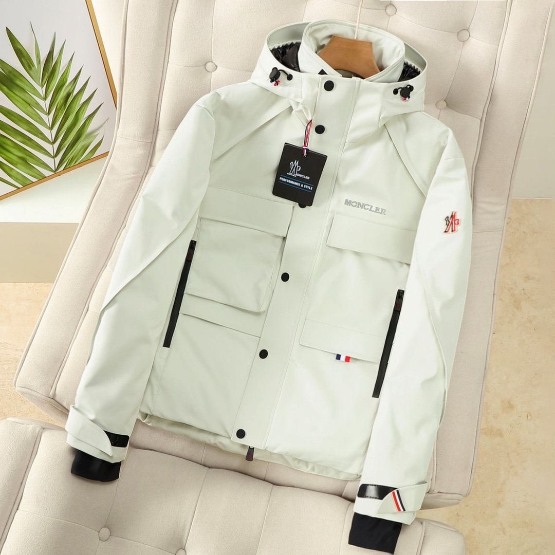 Moncler Hooded Utility Puffer Coat — front
