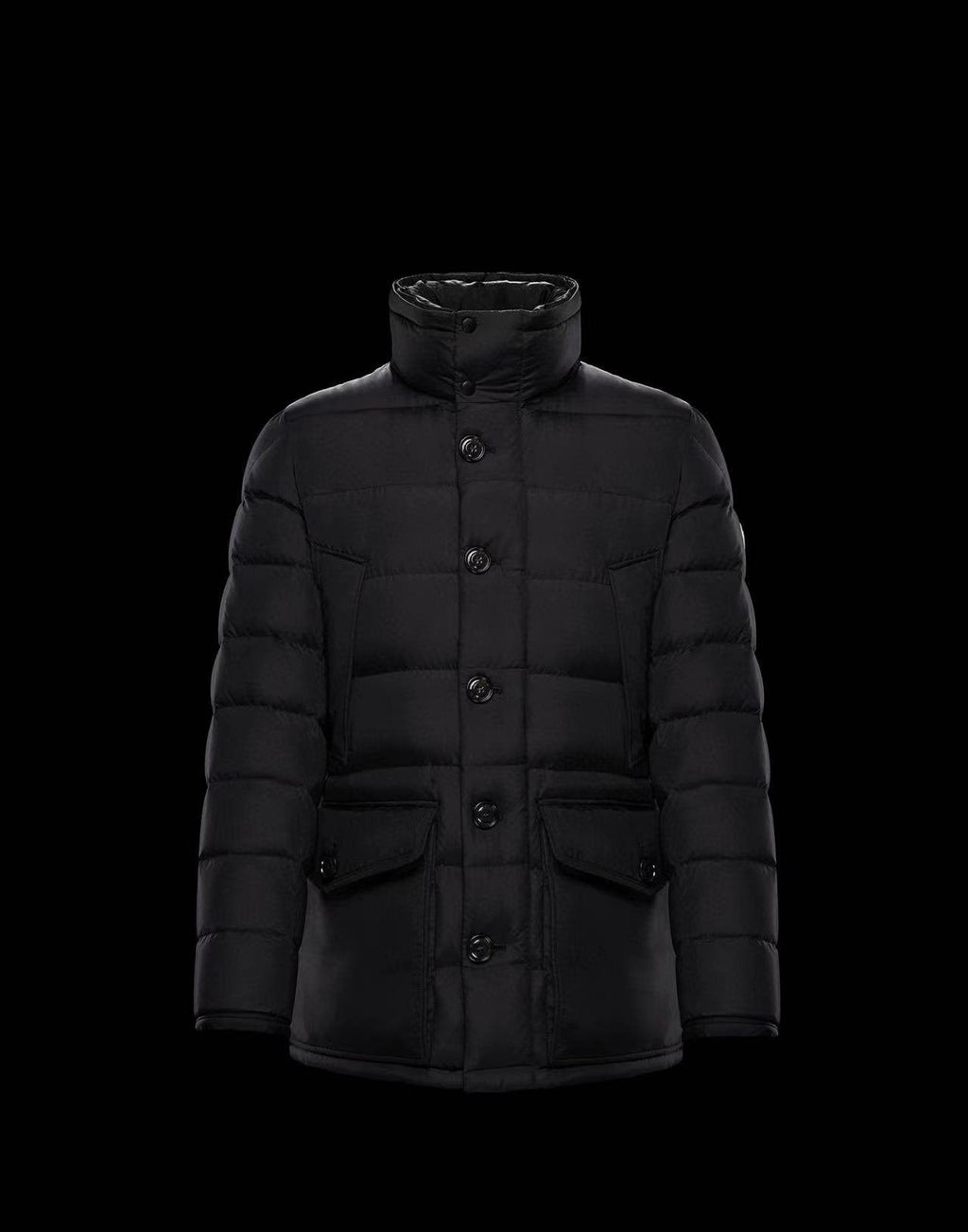 Moncler Hooded Long Down Coat — front