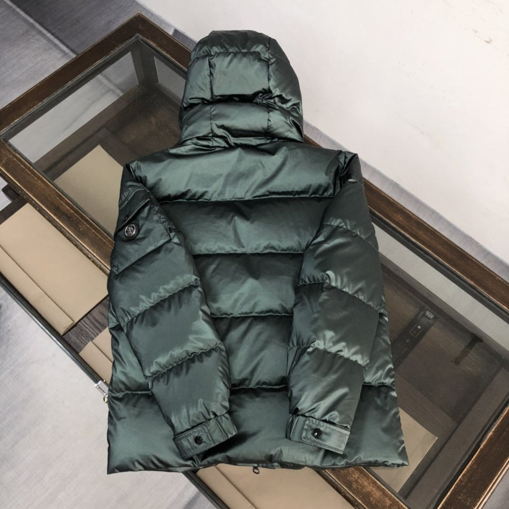 Burberry Glossy Hooded Puffer Jacket — back