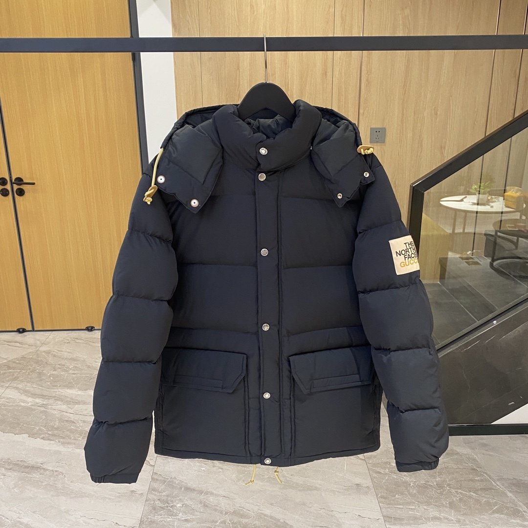 Gucci Quilted Hooded Puffer Jacket — front