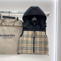 Burberry Reversible Check Hooded Down Vest — hero