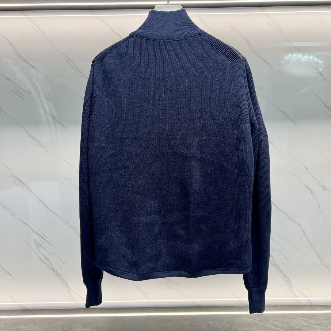 Dior Oblique Sweater Sleeve Down Jacket — back