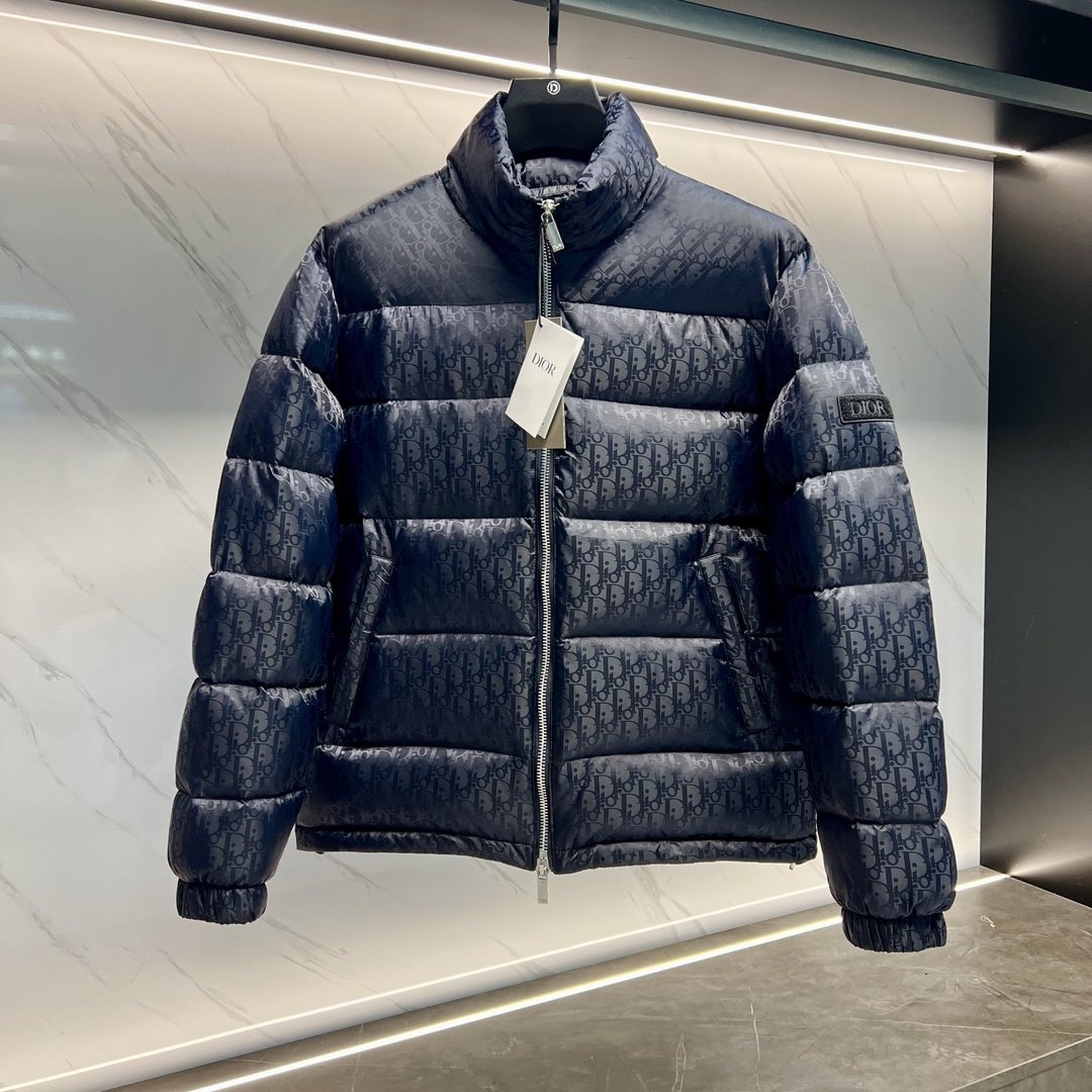 Dior Oblique Monogram Puffer Jacket — front