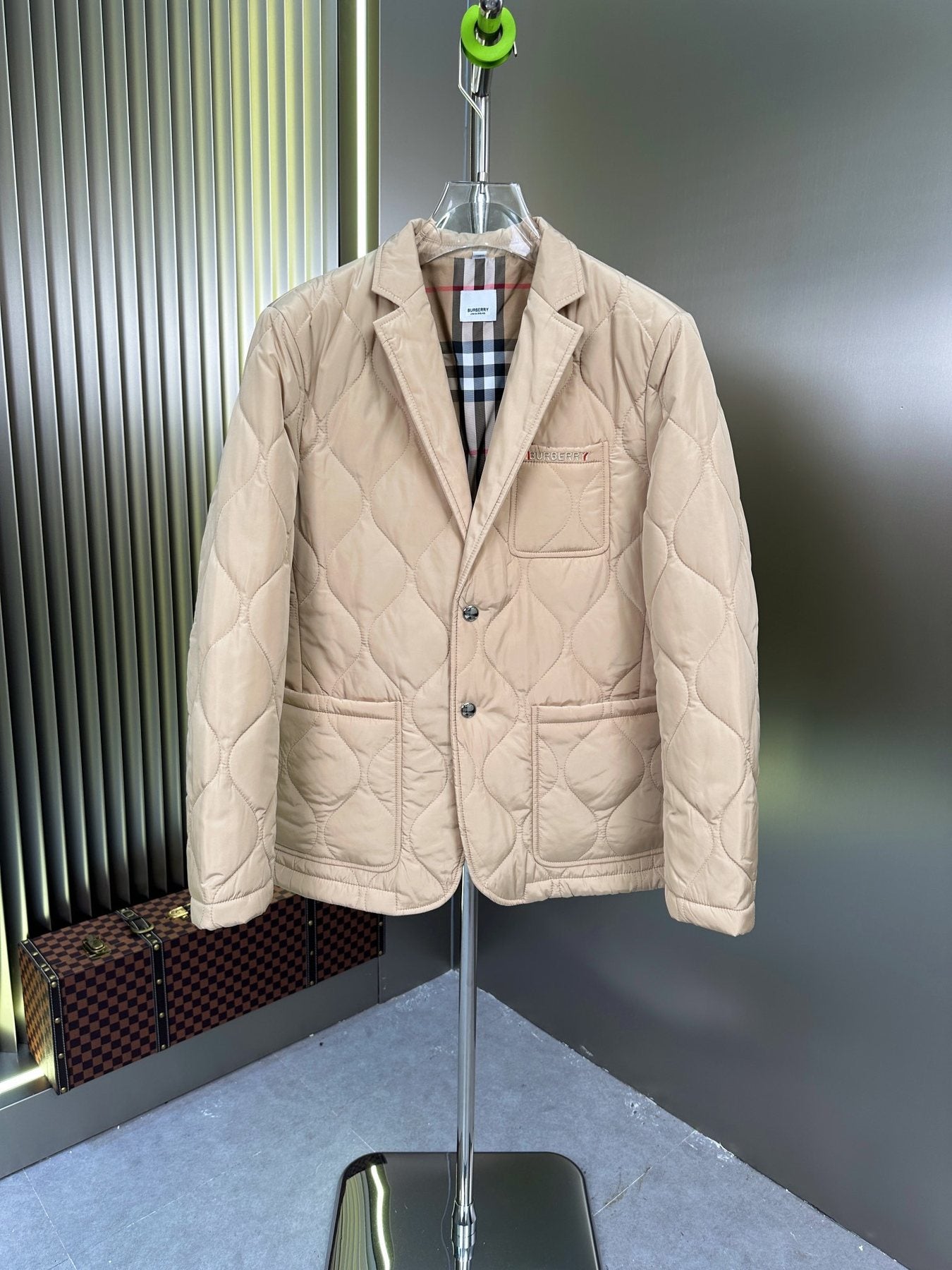Burberry Quilted Blazer-Style Jacket — front