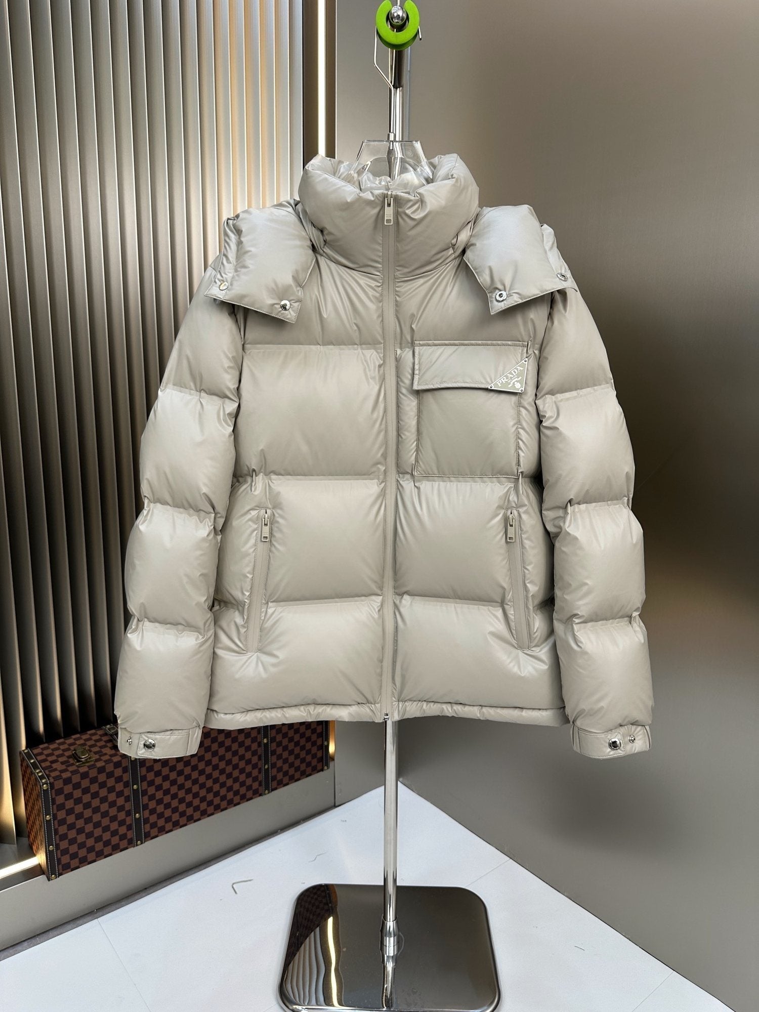 Prada Hooded Quilted Puffer Jacket — hero