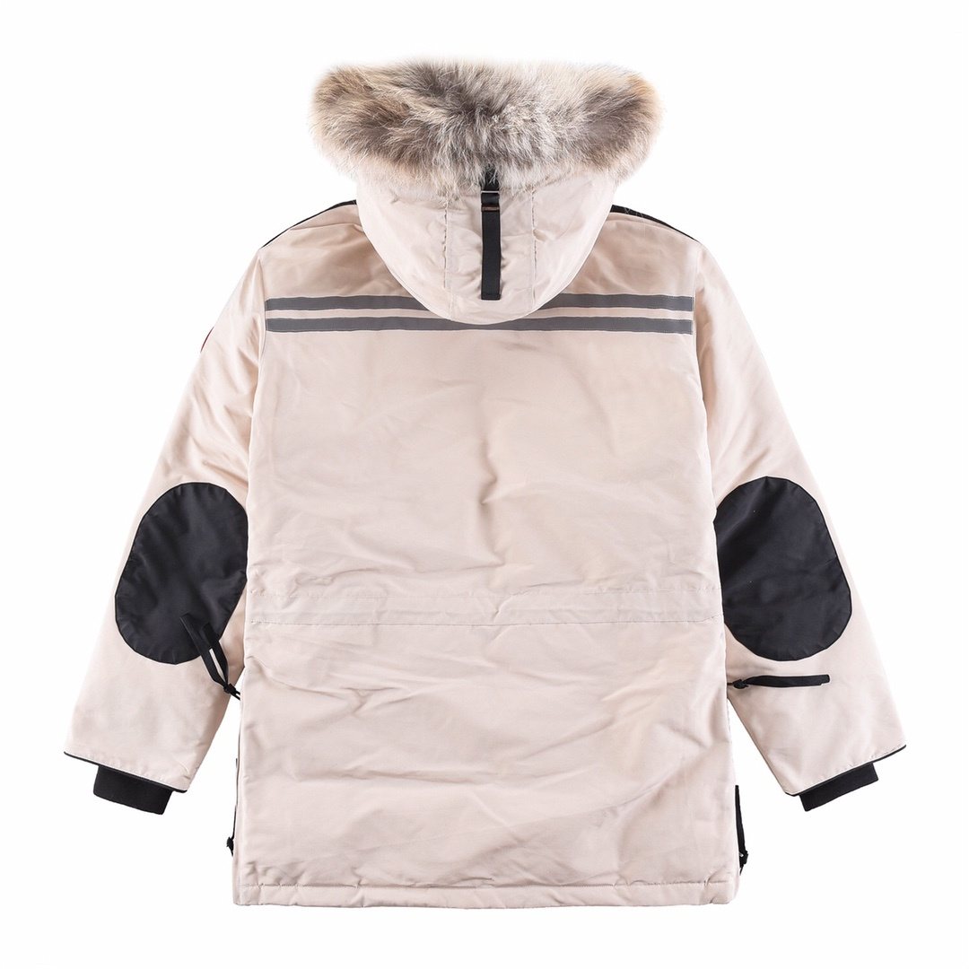 Canada Goose Hooded Long Down Jacket — back