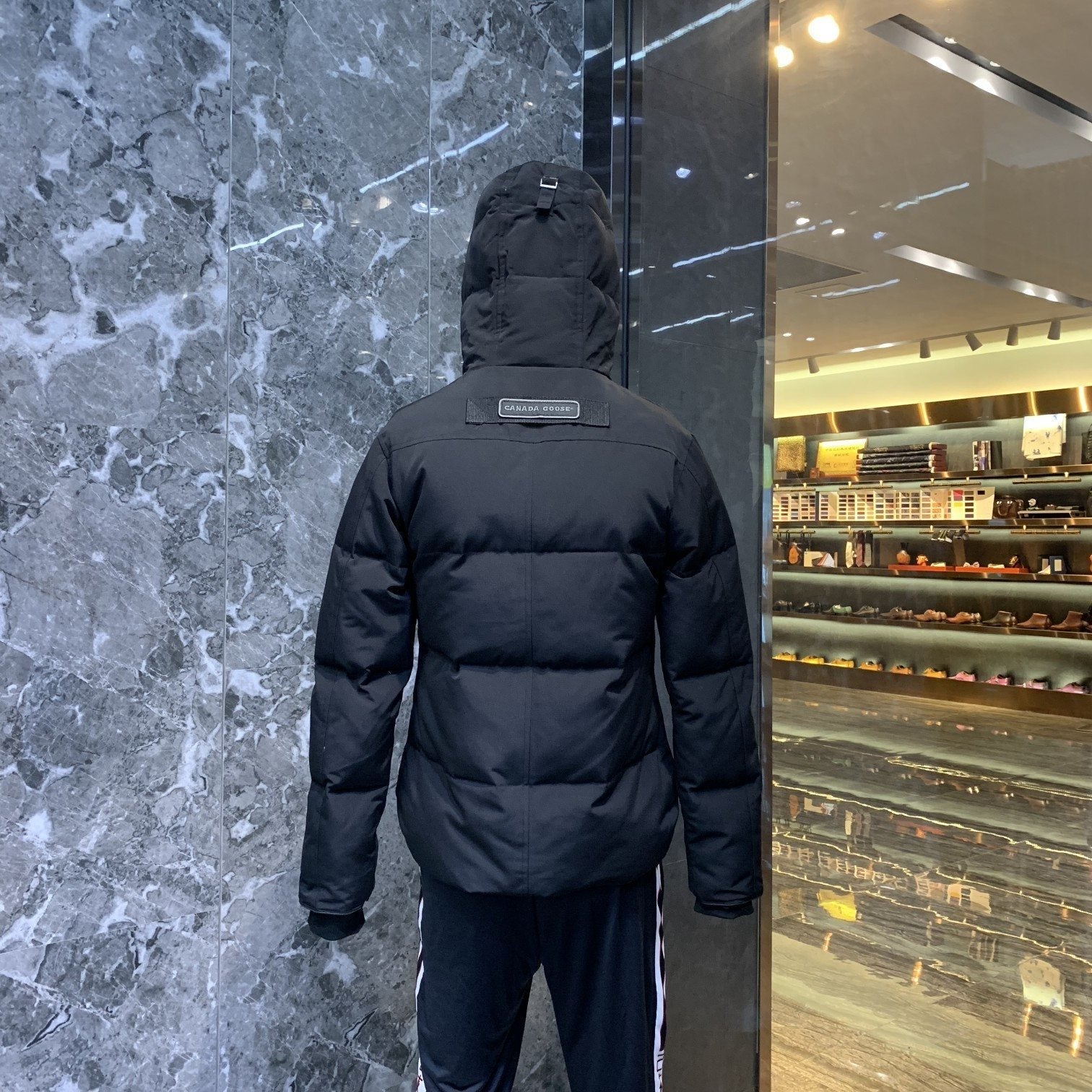 Canada Goose Hooded Quilted Puffer Jacket — back