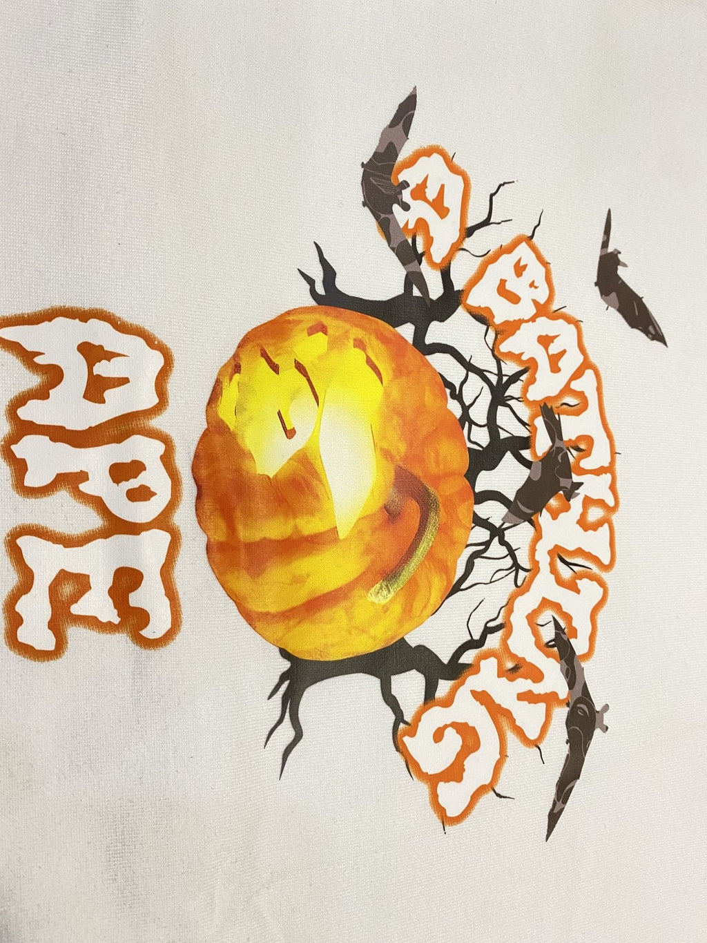 BAPE Halloween Pumpkin Bat Short-Sleeve T-Shirt — detail