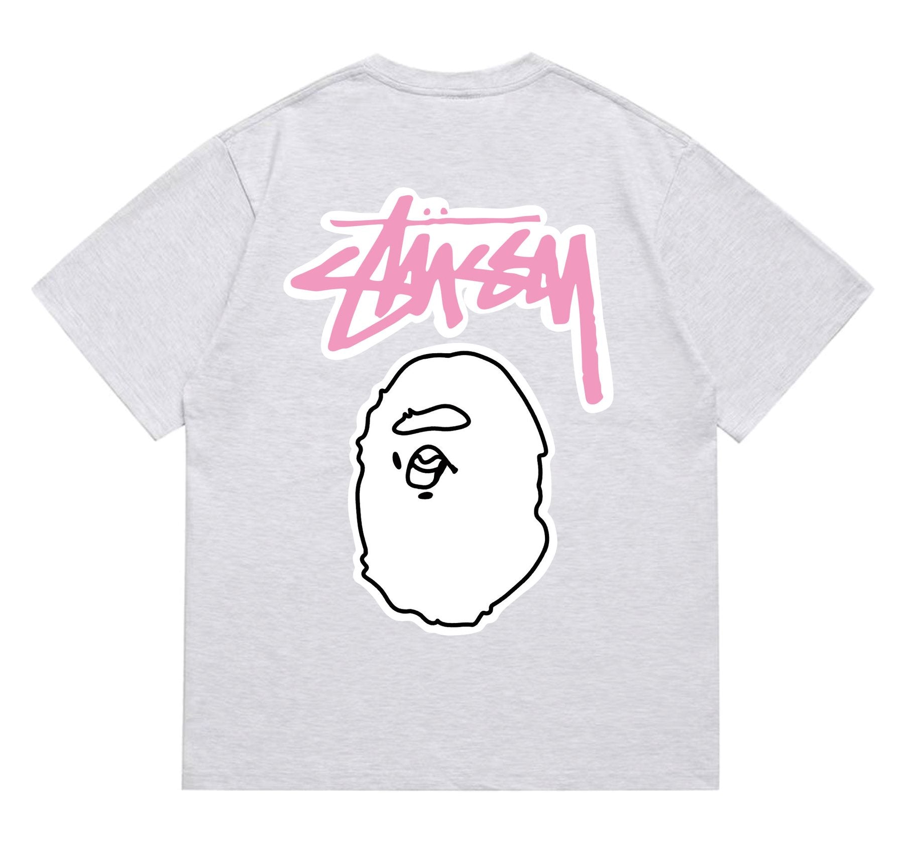 BAPE Light Face Graffiti Wordmark T-Shirt — back