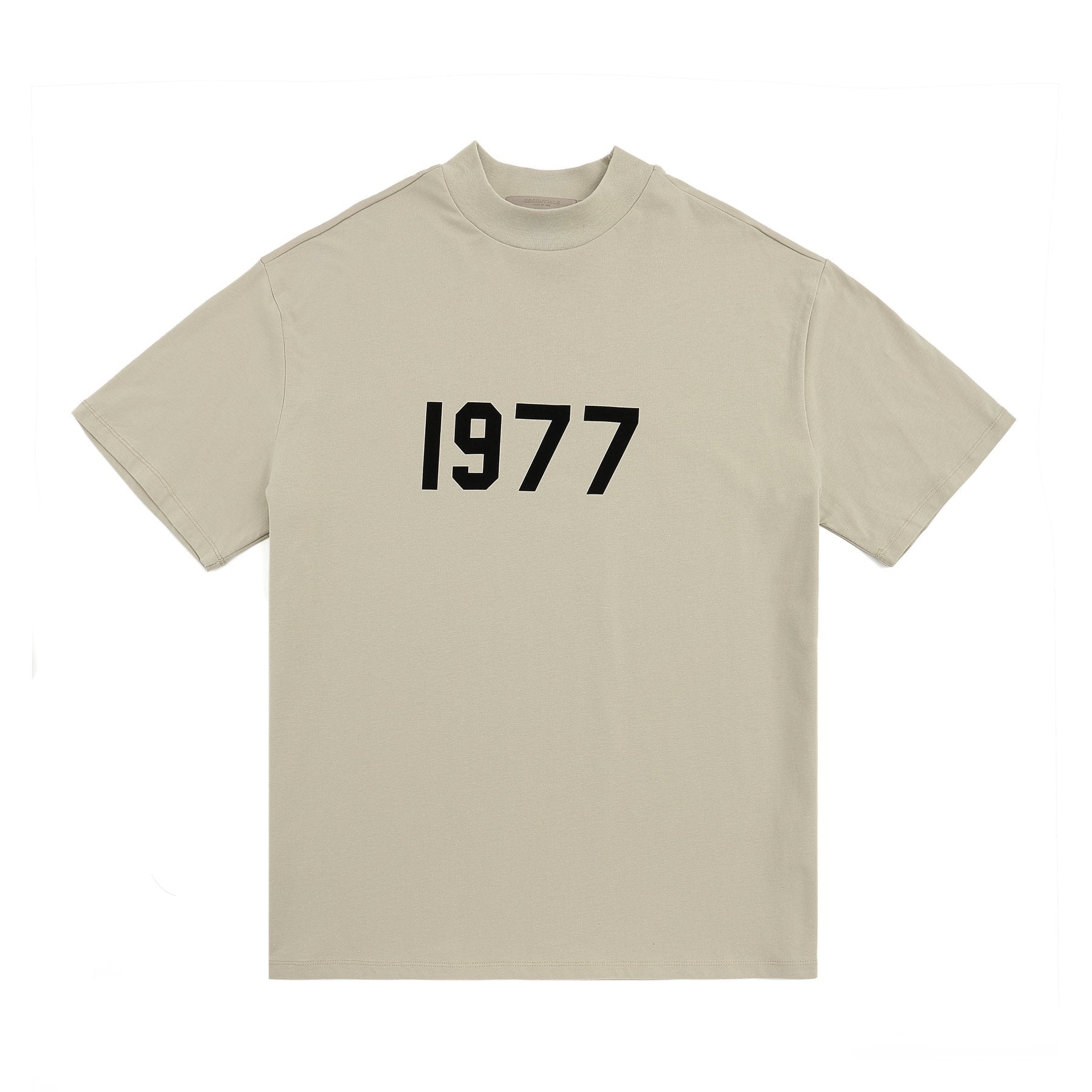 ESSENTIALS 1977 Contrast Graphic Mock-Neck T-Shirt — front