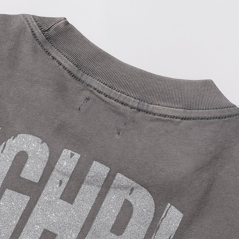 Rough Play Skeleton Rapper Graphic Short-Sleeve T-Shirt — detail