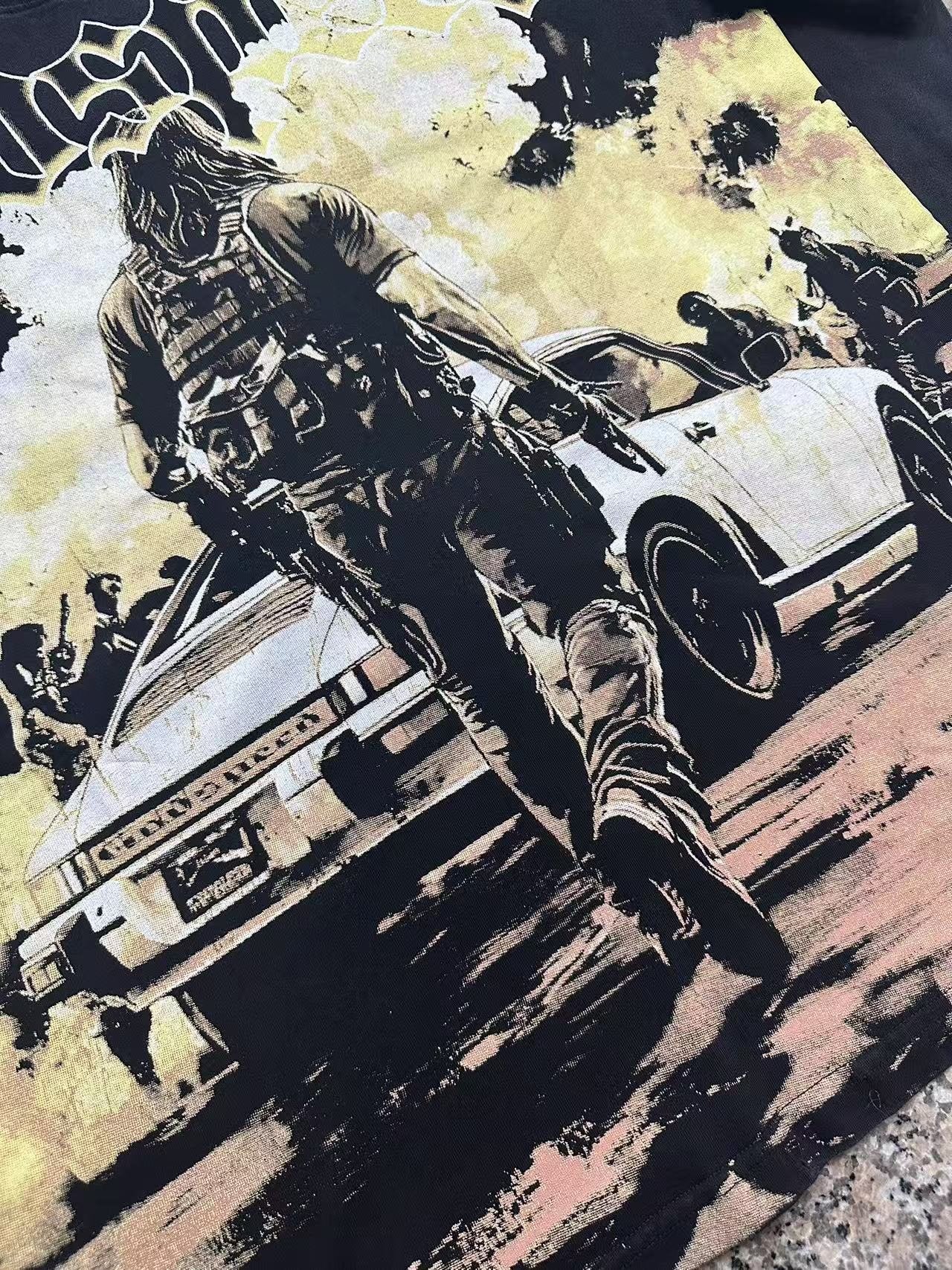 Godspeed Washed Rock Graphic T-Shirt — detail
