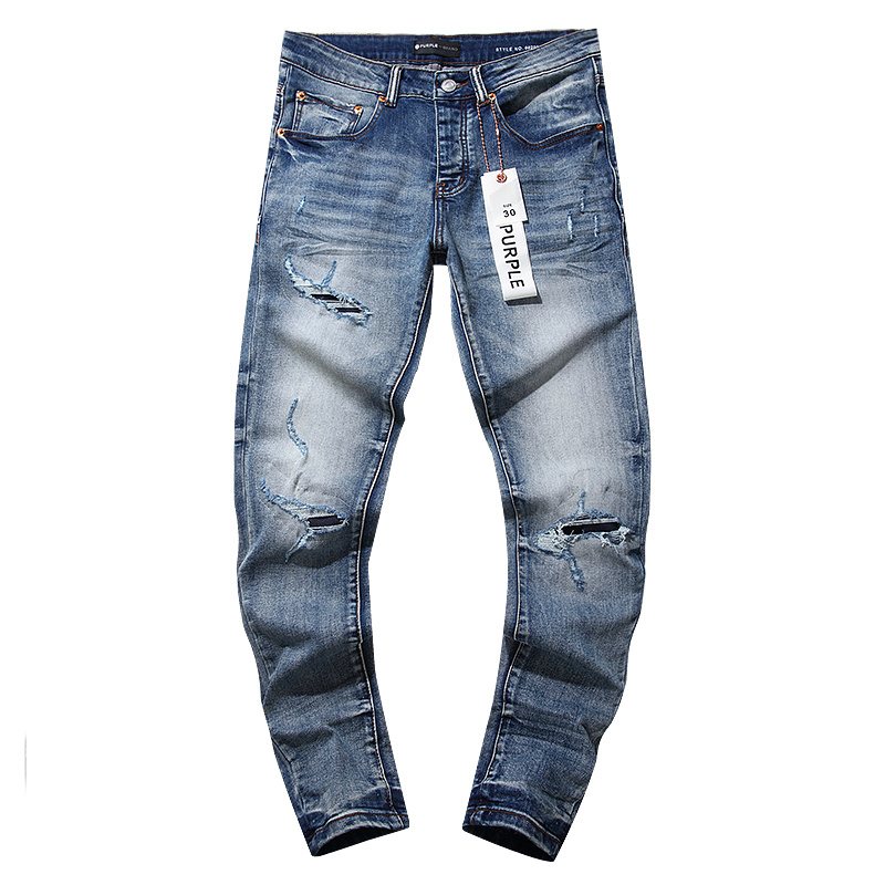 Purple Brand Distressed Blue Jeans — hero