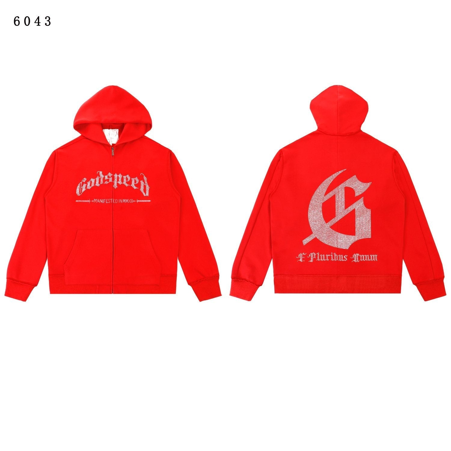 Godspeed E Pluribus Unum Eagle Zip Hoodie — front