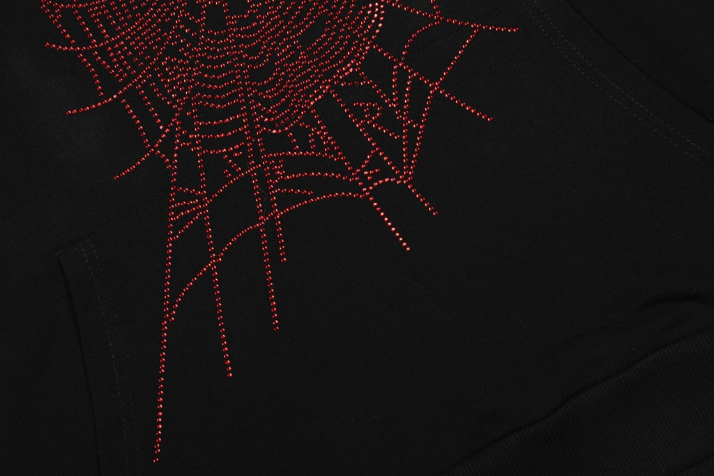 Sp5der Spider Web Graphic Hoodie & Sweatpants Set — detail