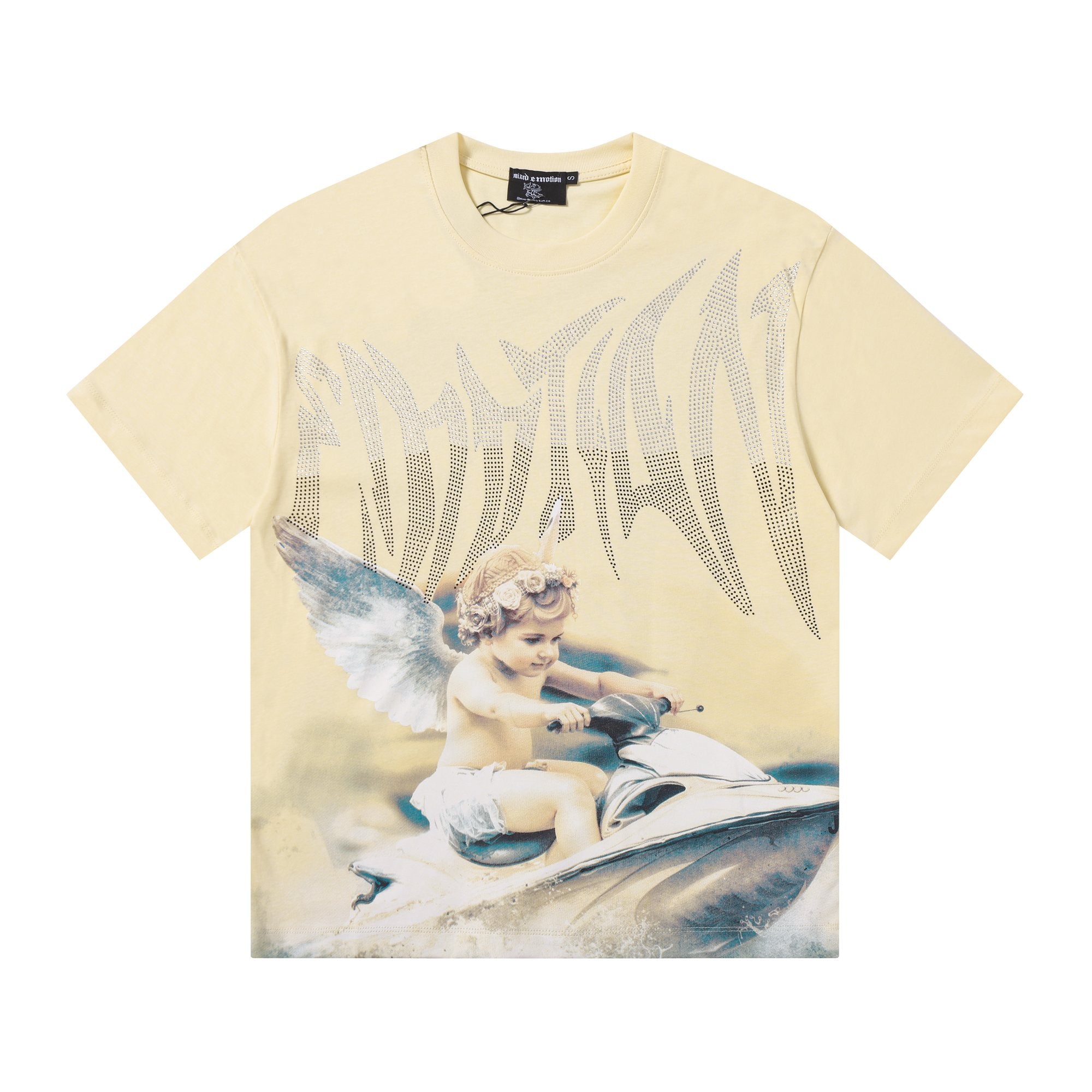 MIXED EMOTION Angel Graphic Short-Sleeve T-Shirt — hero