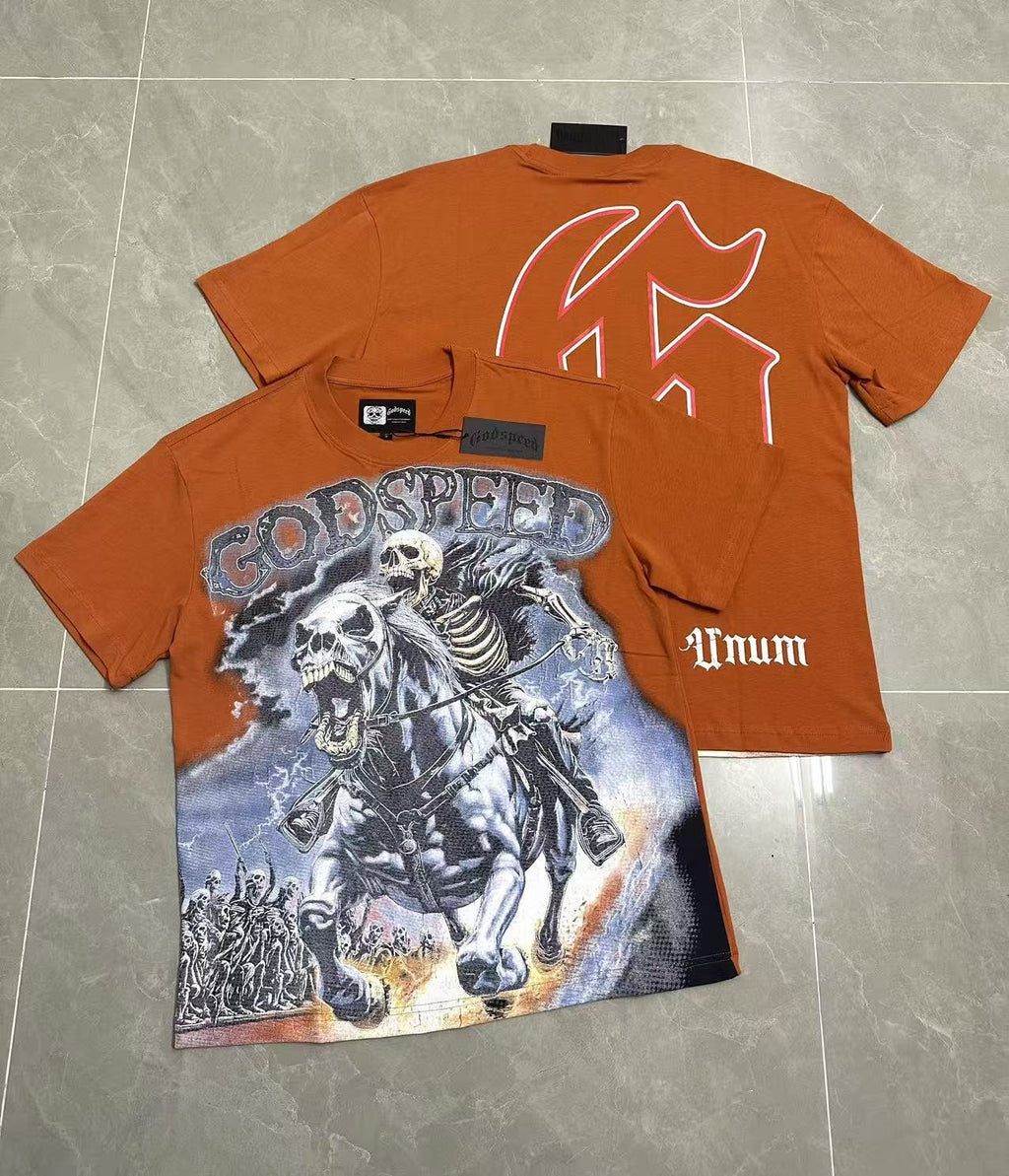Godspeed Skeleton Rider Graphic T-Shirt — context