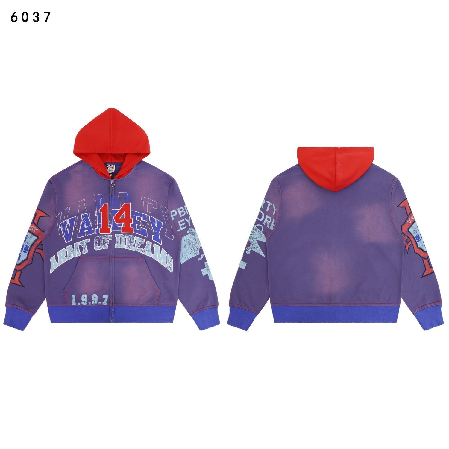 VALE USA Guardian Graphic Zip-Up Hoodie — hero