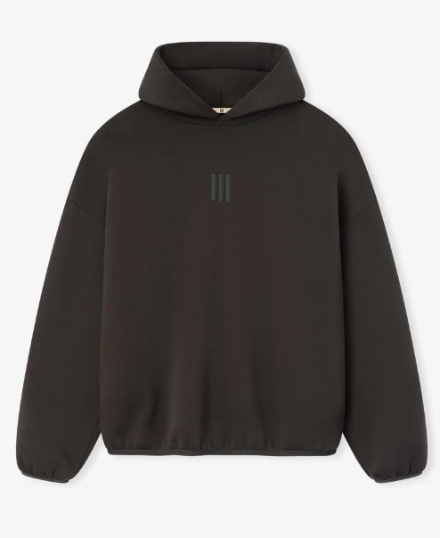 ESSENTIALS Tonal Three-Bar Graphic Pullover Hoodie — front