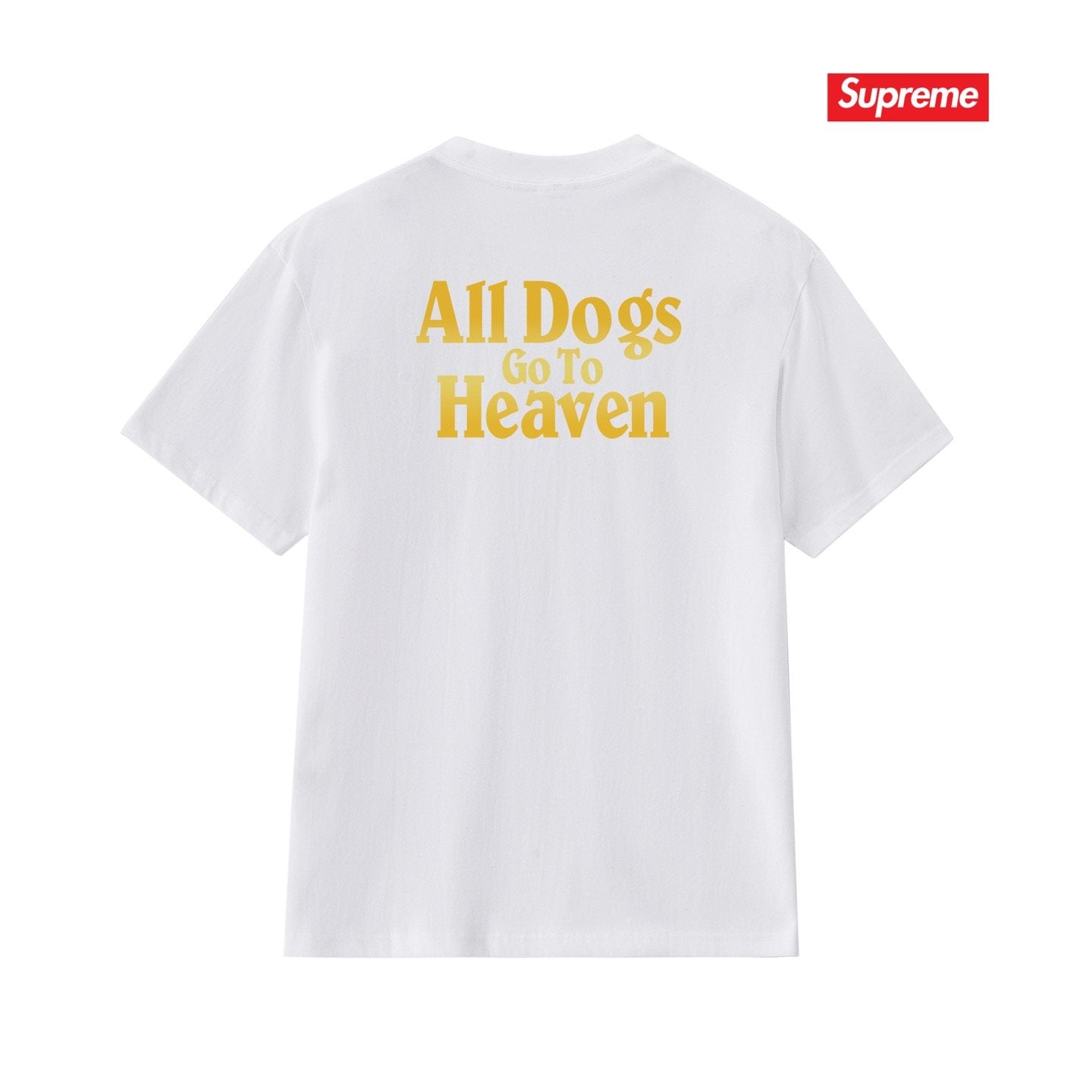 Supreme All Dogs Go To Heaven Dog Graphic T-Shirt — back