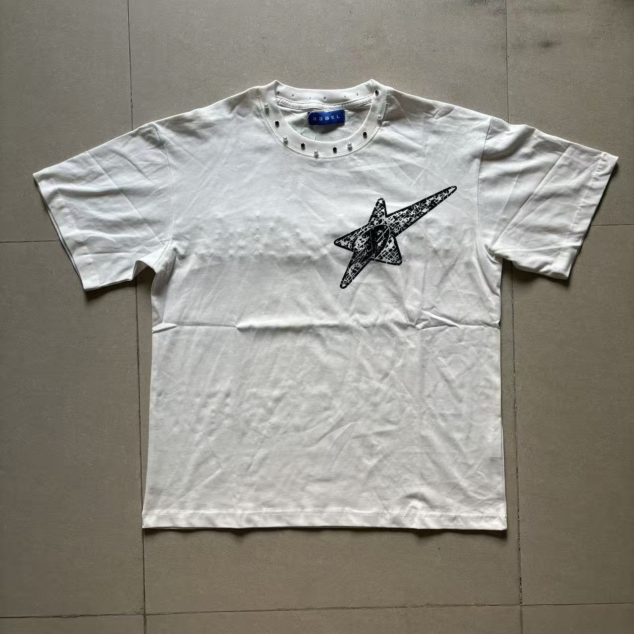 R3BEL 14 Saints Embellished Graphic T-Shirt — front