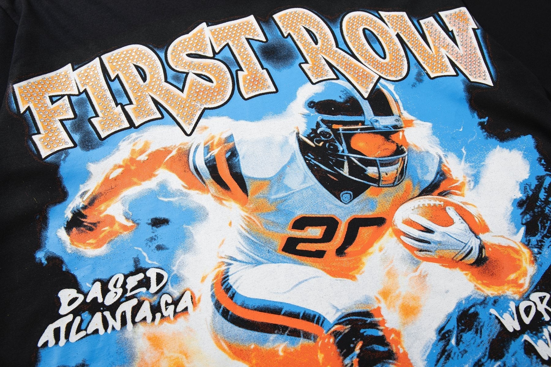MAJESTIK Football Graphic Short-Sleeve T-Shirt — detail