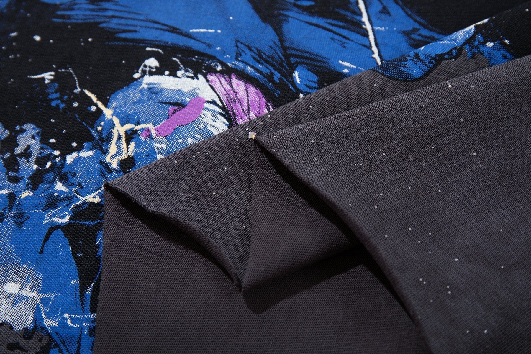 BKYS Revival Rhinestone Portrait Graphic T-Shirt — detail
