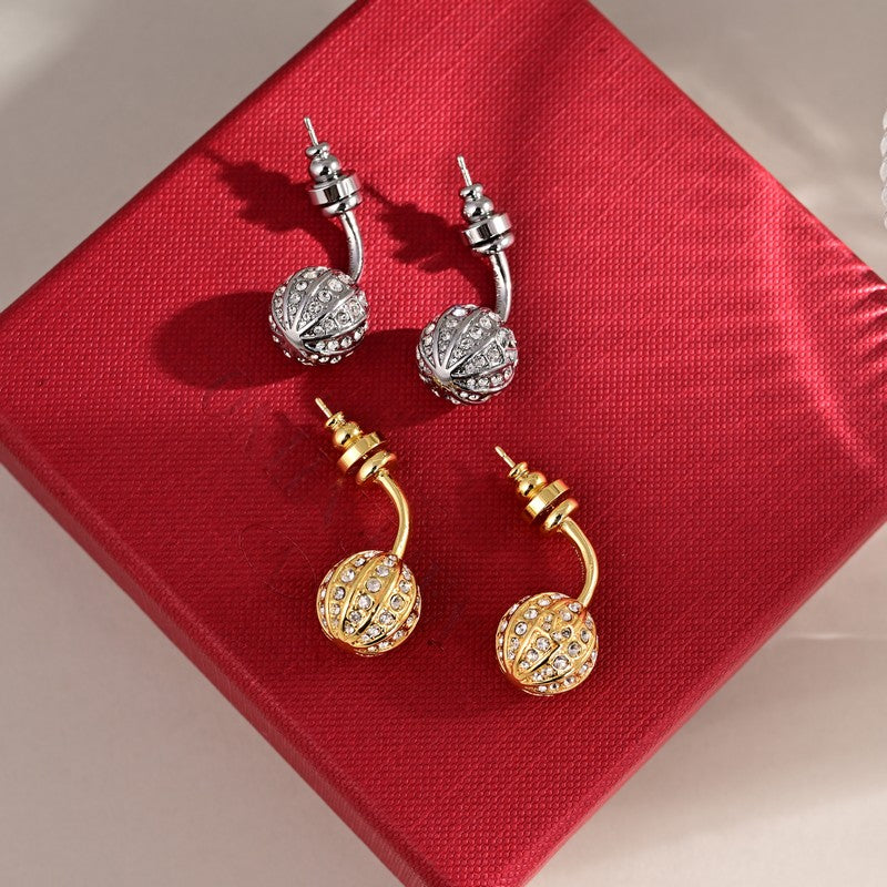 18K Valentino Diamond Earrings