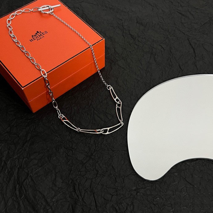 18K Chaine D'ancre Chain Hermes Necklace