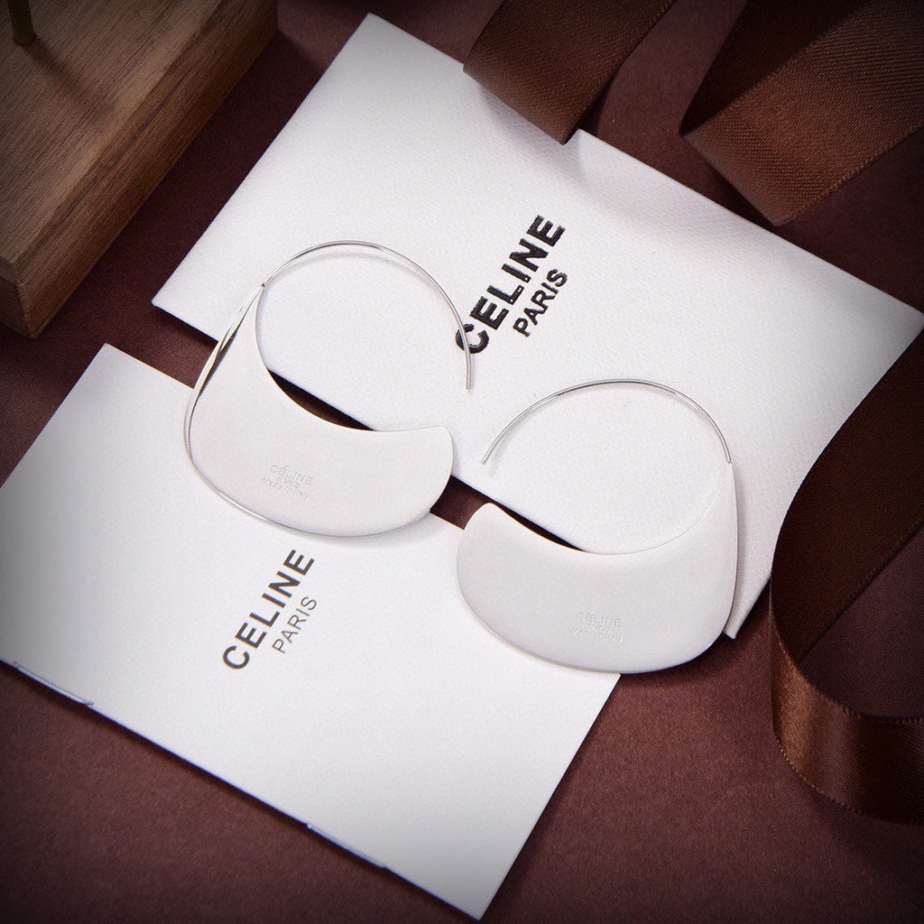 18K Celine Bag Pendant Earrings