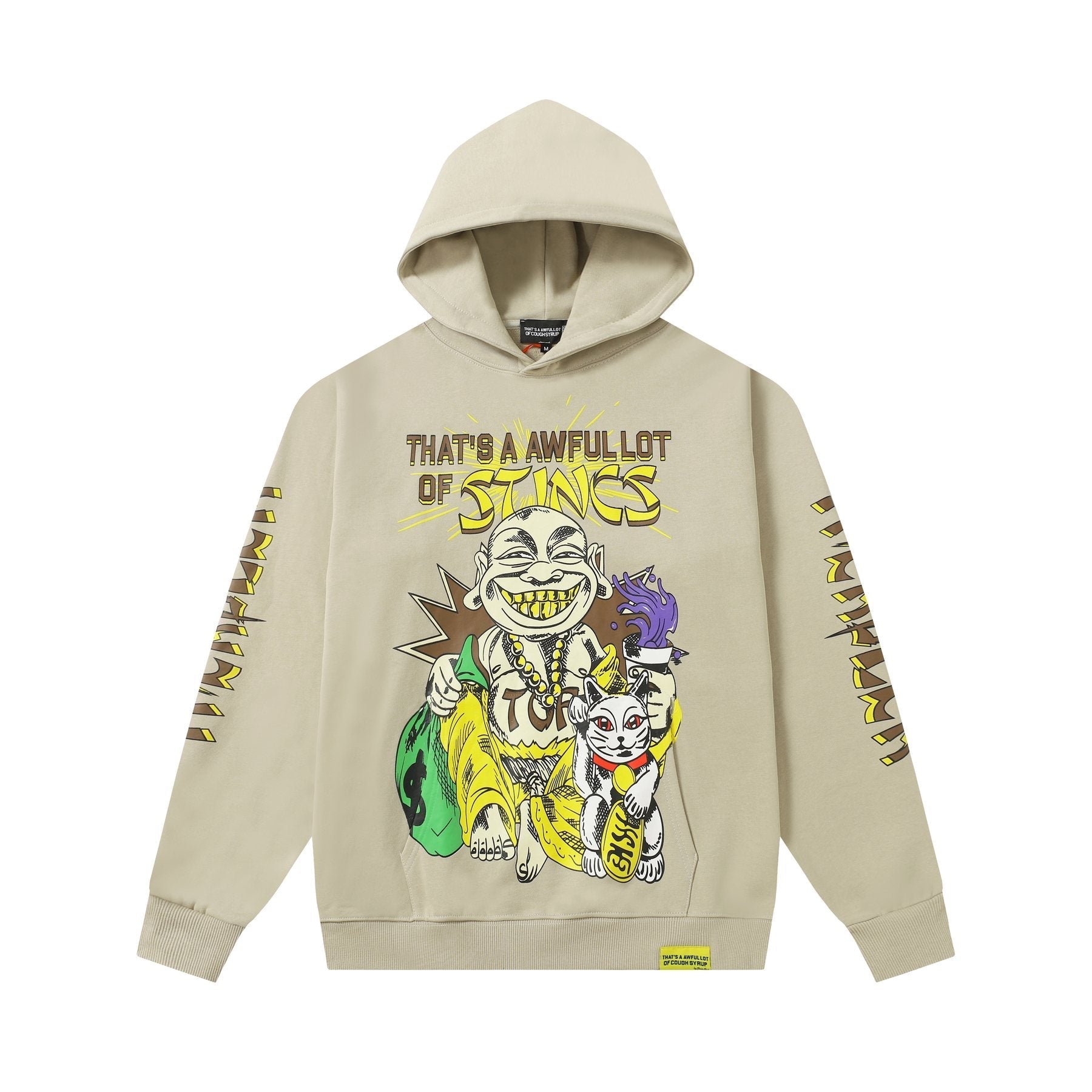 THAT'S A AWFUL LOT OF COUGH SYRUP Stings Character Graphic Hoodie — front
