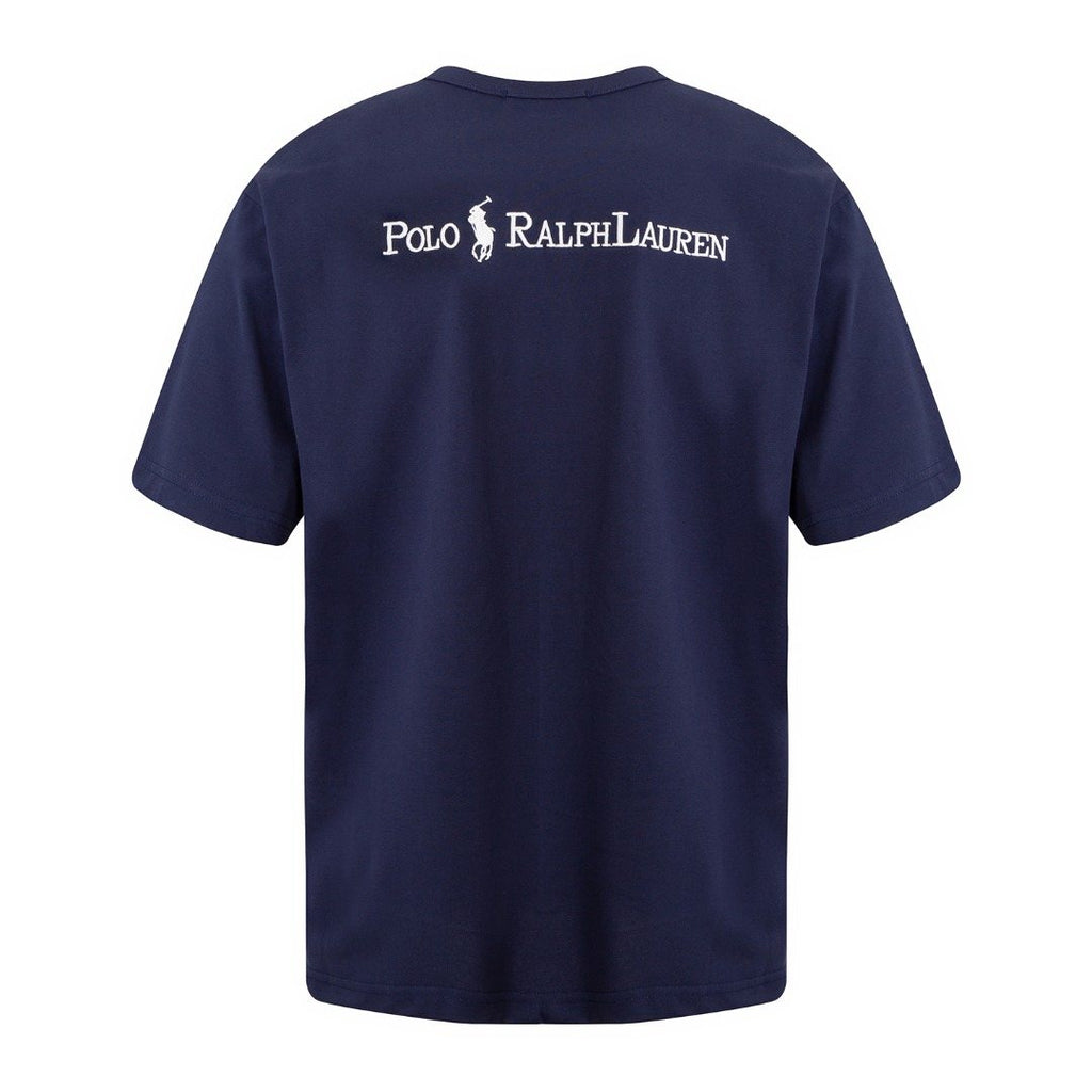 Test2-Ralph Lauren Embroidered Letter Relaxed Crewneck T-Shirt — front