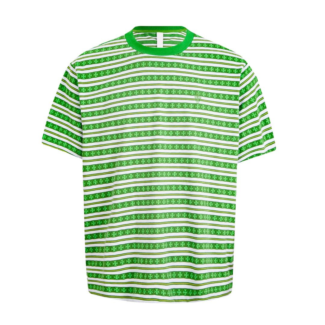 Test2-Chrome Hearts Striped Jacquard Knit T-Shirt — hero